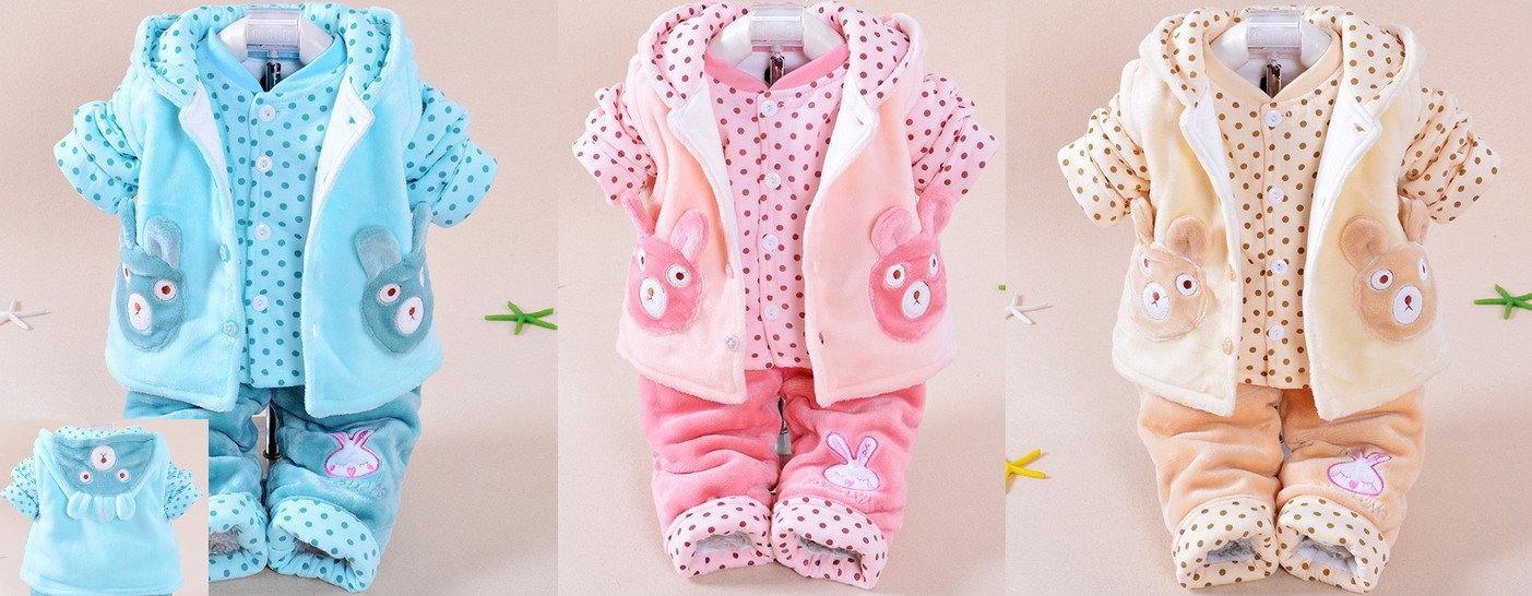 Ensemble 3pcs lapin