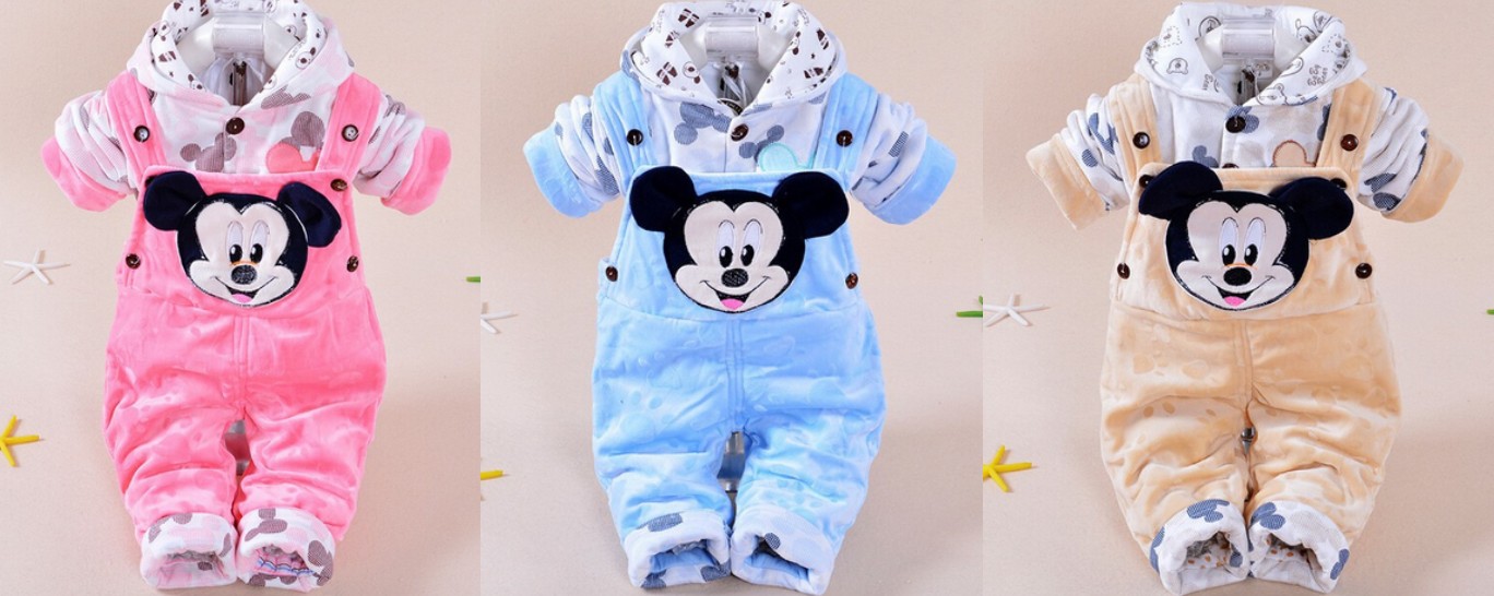 Ensemble salopette mickey